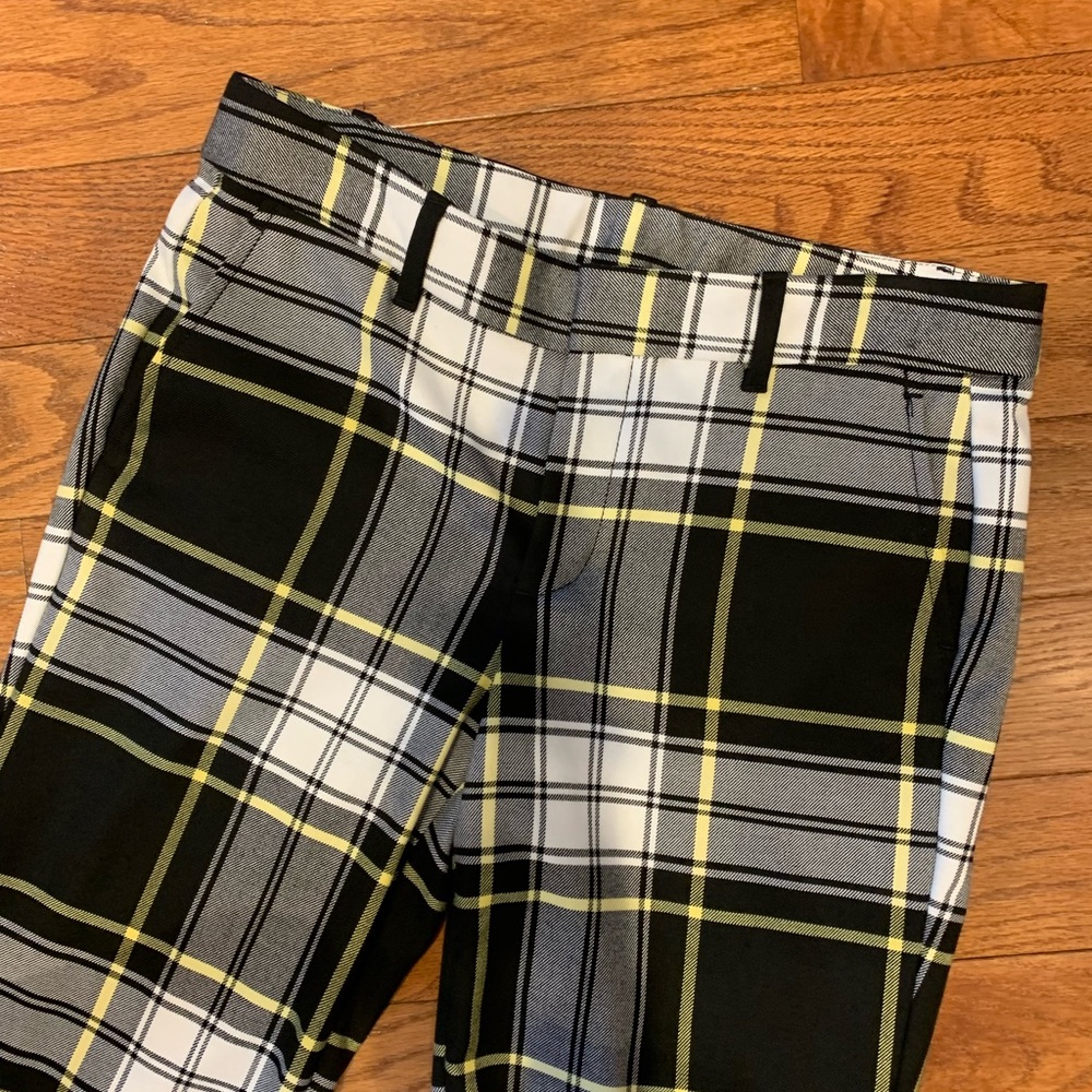 Gap Tartan Pant Straight Cropped Size 2